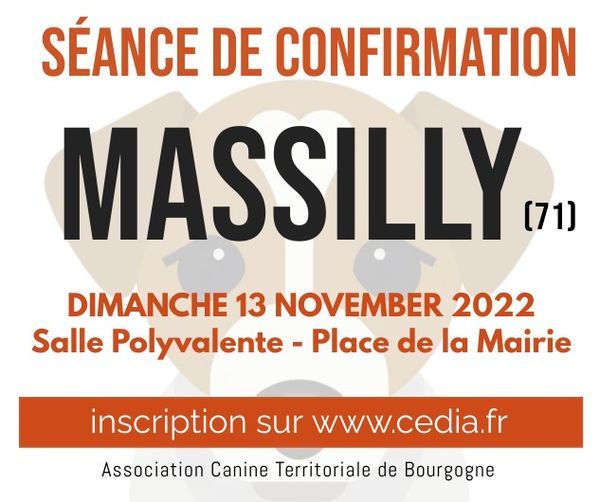 De La Terre De Chavals - SEANCE DE CONFIRMATION TOUTES RACES A MASSILLY 71250.